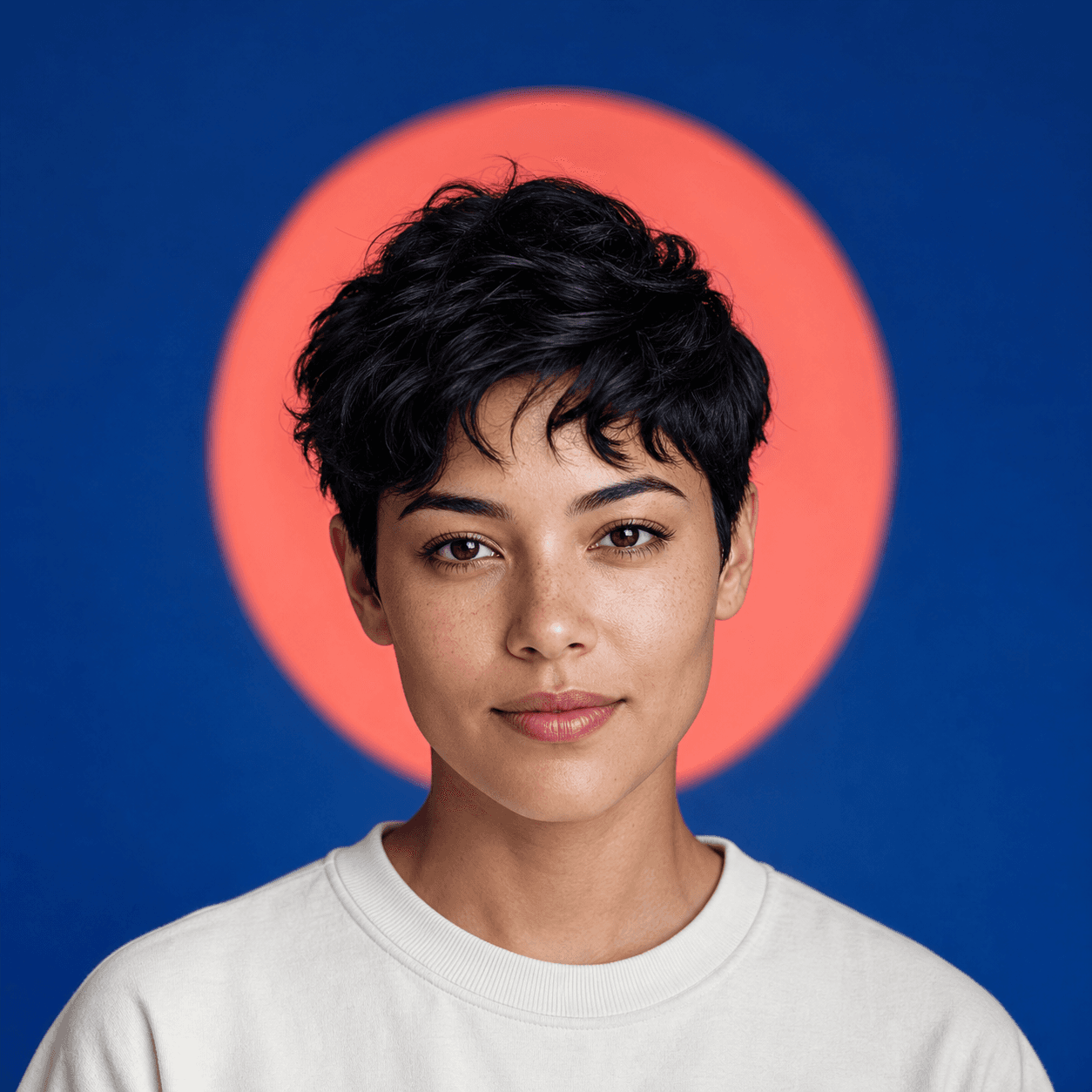Portrait before a Pluton AI edit