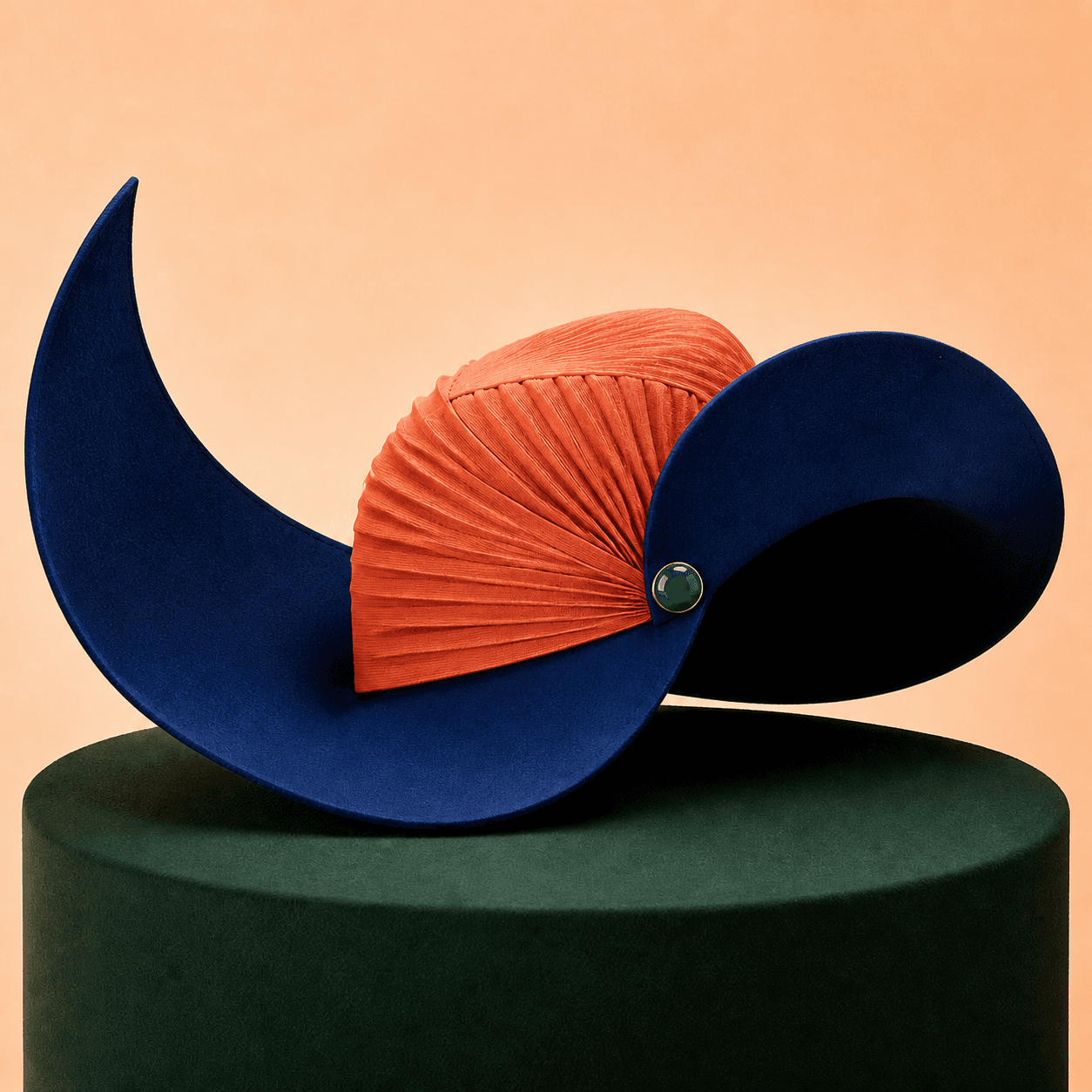 Sculptural fabric used as a material reference