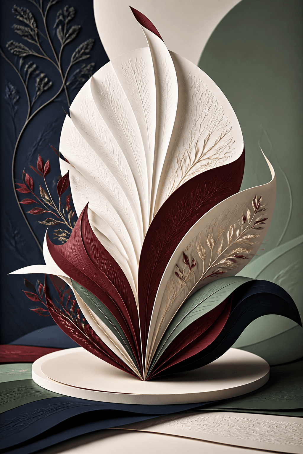 Botanical artwork used as a style reference